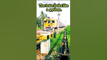 ...?$@The train looks like a python.#viralvideo #youtubeshorts #youtube #trending #video