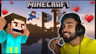 I FOUND A SHIPWRECK WITH A TREASURE MAP - MINECRAFT SURVIVAL GAMPLAY IN INDI | #001