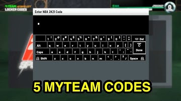 ALL 5 ACTIVE LOCKER CODES IN NBA 2K21 MY TEAM | ACTIVE MYTEAM CODES