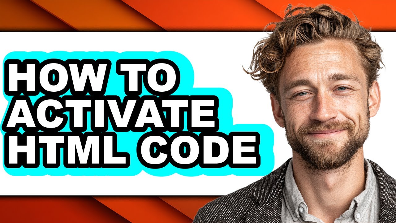 How to Activate Html Code - Step by Step - YouTube