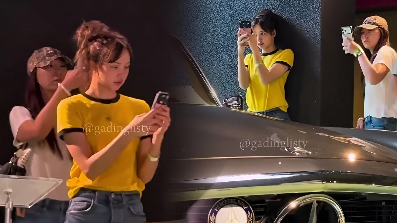 Поклонники в шоке! Лиса из Blackpink замечена в музее классических автомобилей в Индонезии.