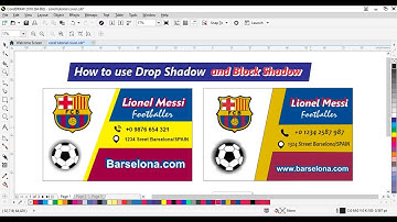How to use Drop Shadow and Block Shadow in CorelDraw
