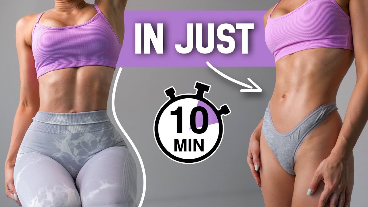 MY 10 MINUTE AT HOME AB WORKOUT FOR A TINY WAIST! 
