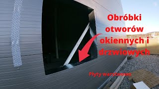 Obróbki otworów okiennych i drzwiowych w płytach warstwowych