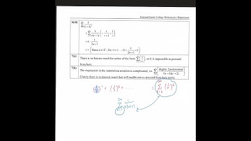2021 - 2022 H2 Maths Sequences and Series Tutorial Solutions Q6.mp4
