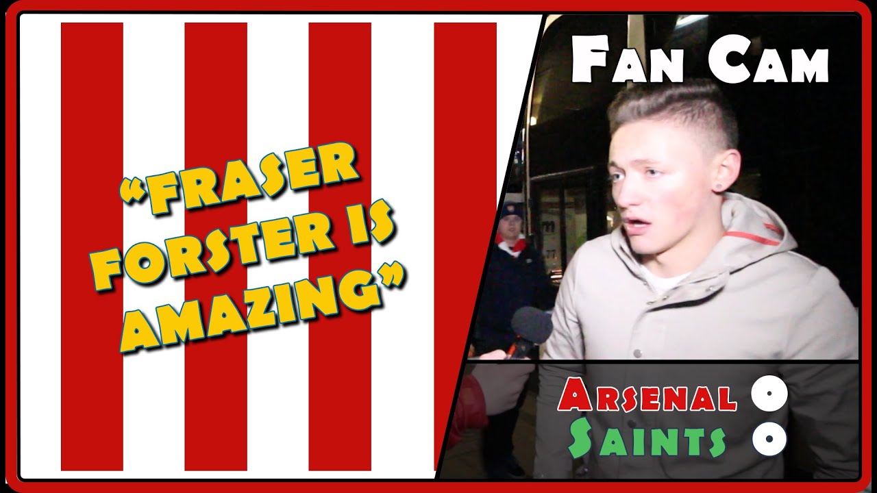 "Fraser Forster is amazing!" | Arsenal 0-0 Saints | FANCAM