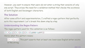 How to Validate Strings for Both English and Devanagari Letters Using Regex