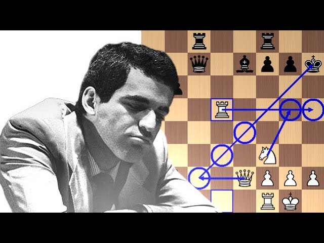 Kasparov is a BEAST with his bishops 