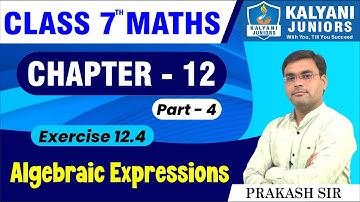 Class 7 Maths | Algebraic Expressions | Exercise 12.4 | Chapter 12 | Ncert| Cbse