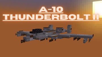 Minecraft: How to build Jet in Minecraft (A-10 Thunderbolt II) Minecraft Jet Tutorial
