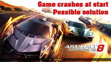Asphalt 8 - Windows update, game crash at start (Possible solution)