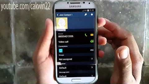 Samsung Galaxy S4: How to join contacts (Android Kitkat)