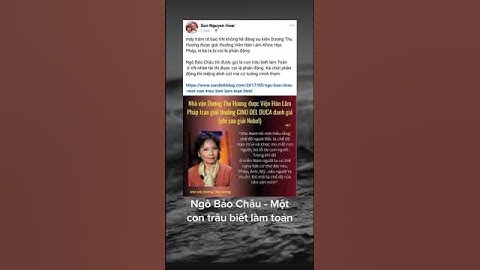 Ngô Bảo Châu, một con trâu biết làm toán. 🥴 #vietnam #dienngon #tuduykhac