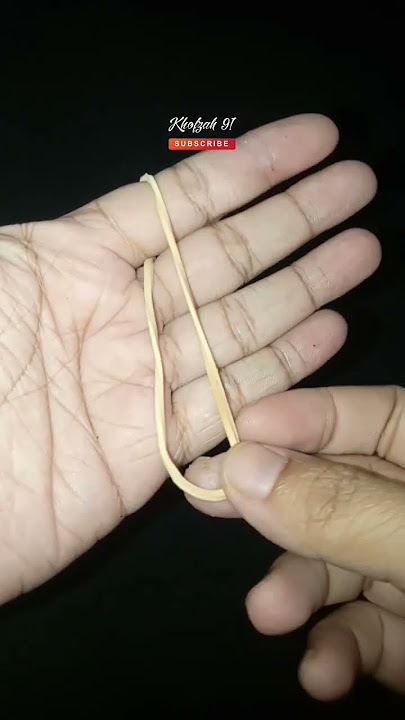 Trik sulap karet menembus jari, mudah untuk di coba !