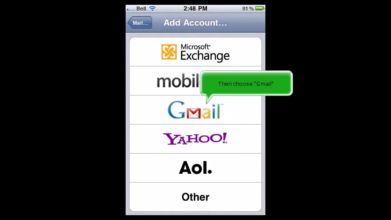 IPhone How To Setup A Gmail Account YouTube