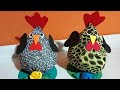 galinha🐔 de fuxico linda e fácil /decoração p/cozinha