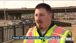 Construction finally done on Verona Road