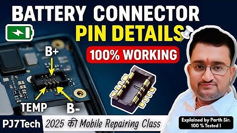 Battery Connector Pin Details 🔋 B+, B-, TEMP, BSI Explained | 100% Working | @PJ7Tech