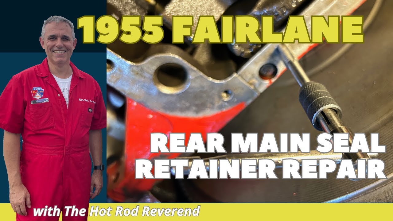 How to Repair the Rear Main Seal Retainer on a 292 Ford Y Block - YouTube