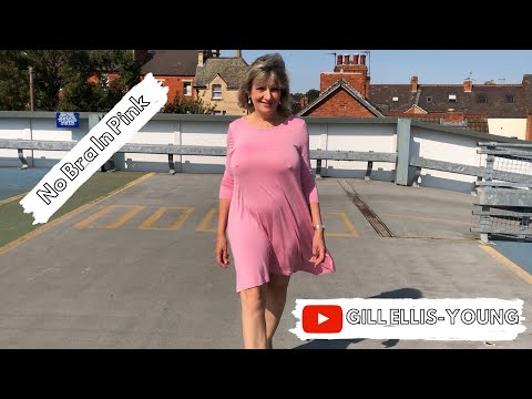 Gill Ellis-Young – No Bra In Pink // Enjoying the last of the summer sun braless outdoors