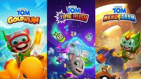 Talking Tom Gold Run Gameplay vs Talking Tom Hero Dash Gameplay vs Talking Tom Time Rush Gameplay 
