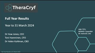 THERACRYF PLC  Full year results