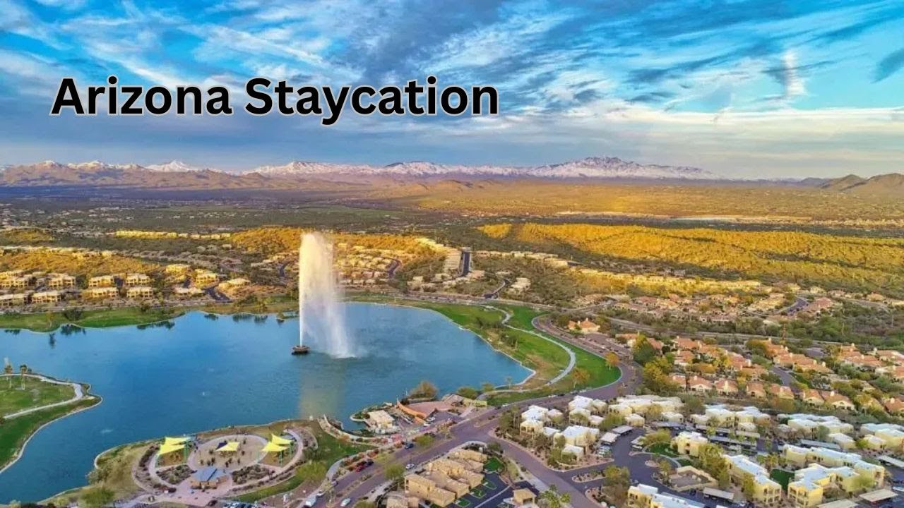 Airbnb Staycation in Fountain Hills, AZ | Family Vlog + Work From Home Travel Escape