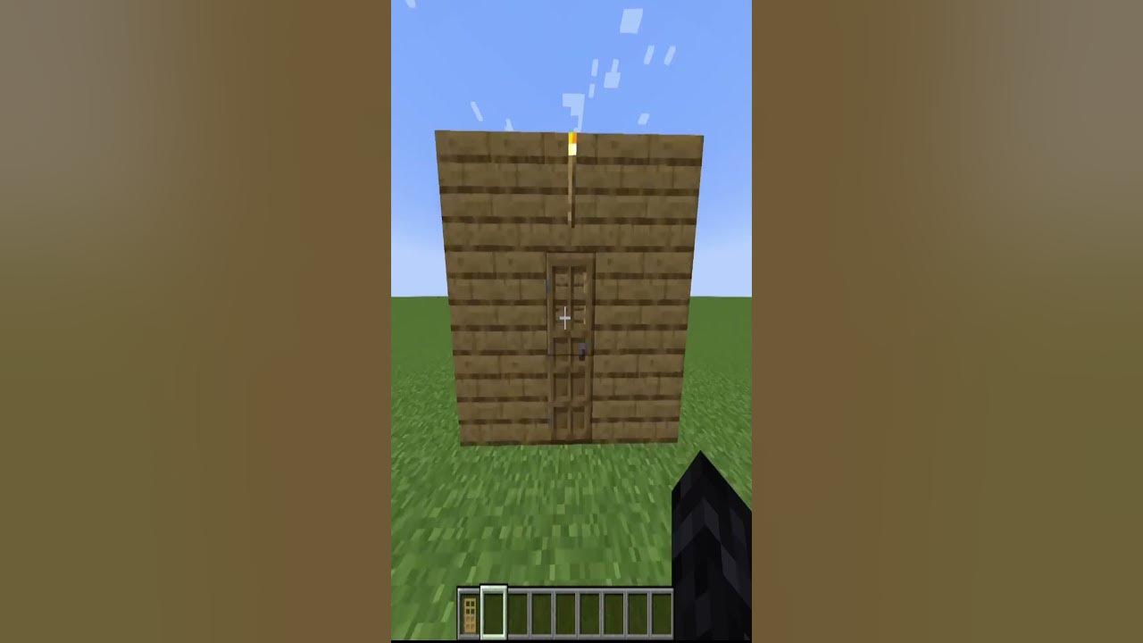How to open a DOOR in Minecraft YouTube