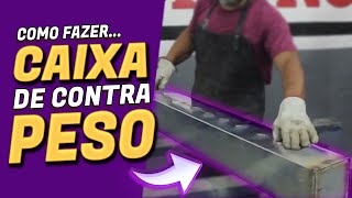 COMO MONTAR/FAZER CAIXA DE CONTRA PESO - Portão Basculante - passo a passo