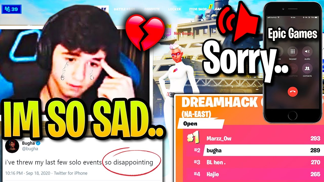 Bugha *CRIES* Tears of RAGE after CHOKING 1st Place then TROLLED by ...