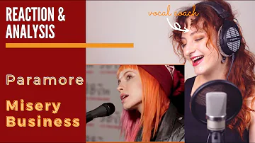 Vocal Coach Reacts to Paramore "Misery Business" (Live) - Hayley Williams - Singing Analysis