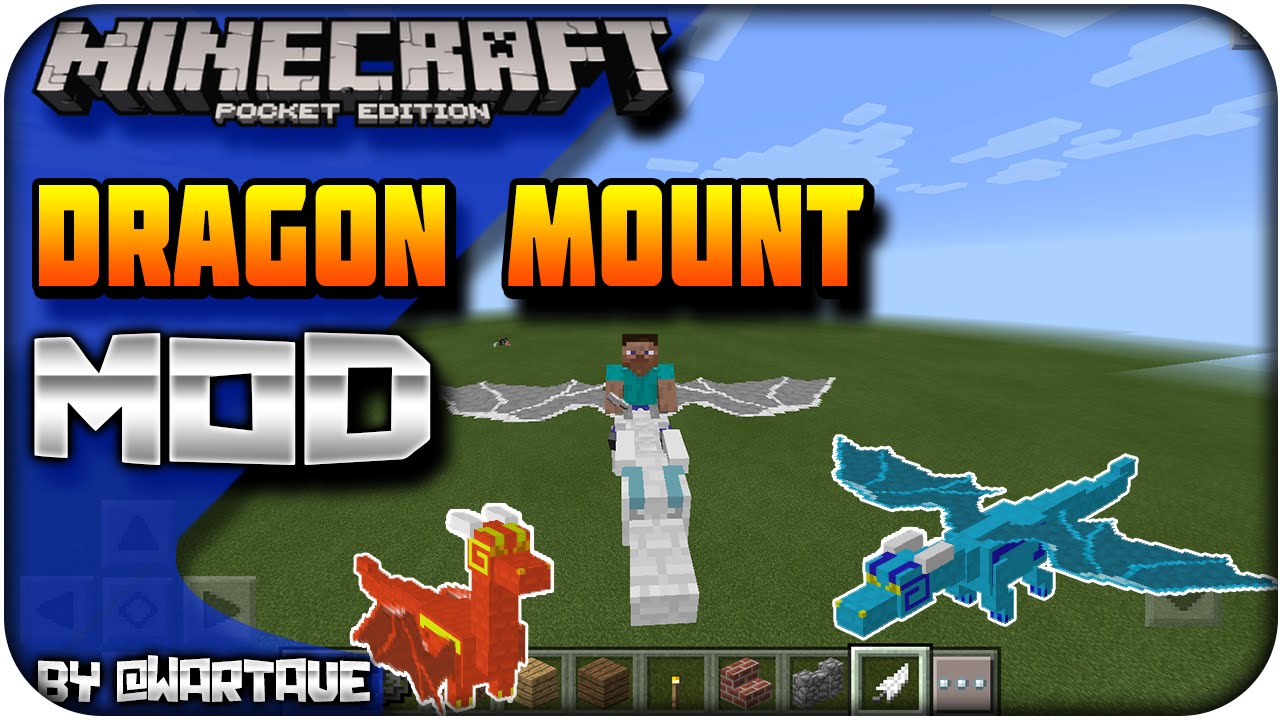 Download Descarga Dragon Mount V3 Mod Minecraft Pocket Edition 0 14 1 0 14 2 0 14 3 0 15 0 Youtube