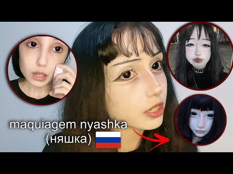 ✟ NYASHKA ALTERNATIVA ✟ | Maquiagem de Boneca russa 🇷🇺 (Dead Inside Aesthetic)