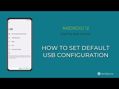How to Set Default USB configuration [Android 12]