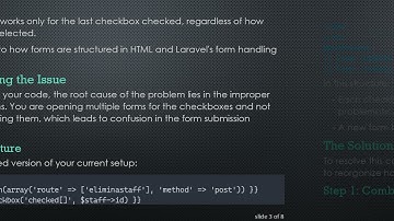 Resolving the Edit and Delete Functionality in Laravel Forms with Multiple Checkboxes