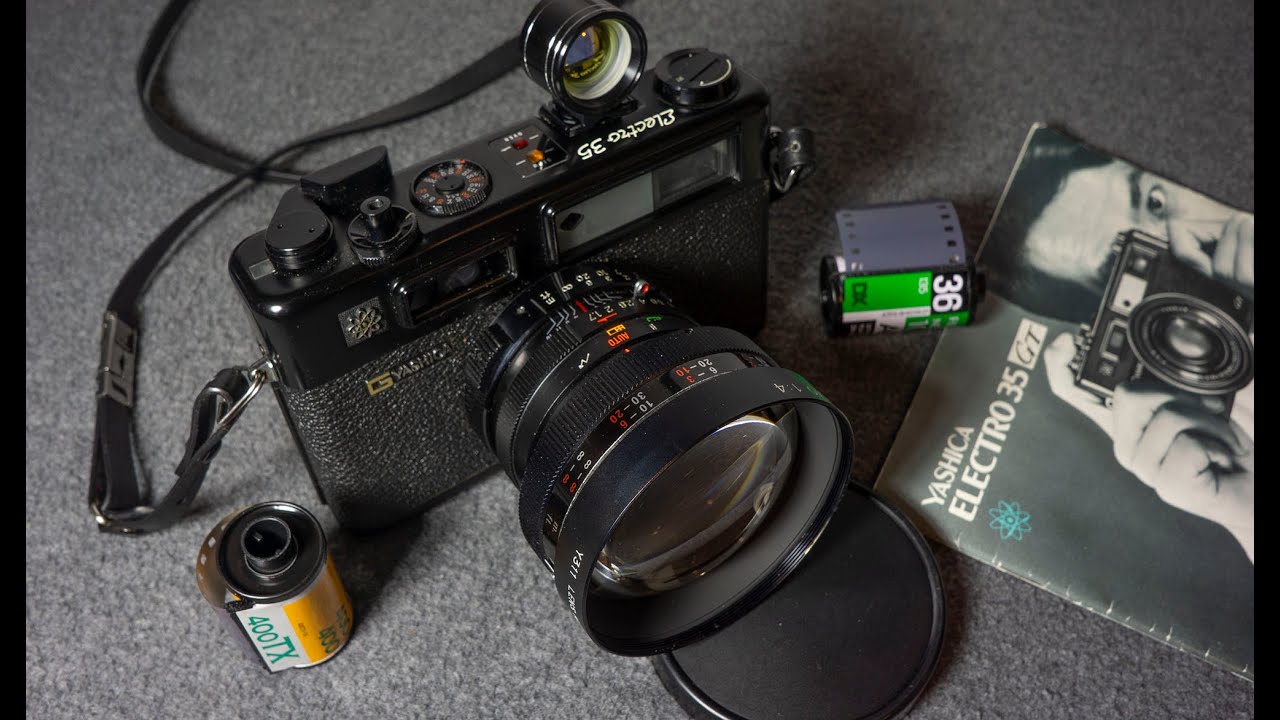 動作確認　YASHICA ELECTRO 35 GT TELE WIDEレンズ Yashica Electro 35 GT 35mm Vintage Film Camera W/ Auto Up