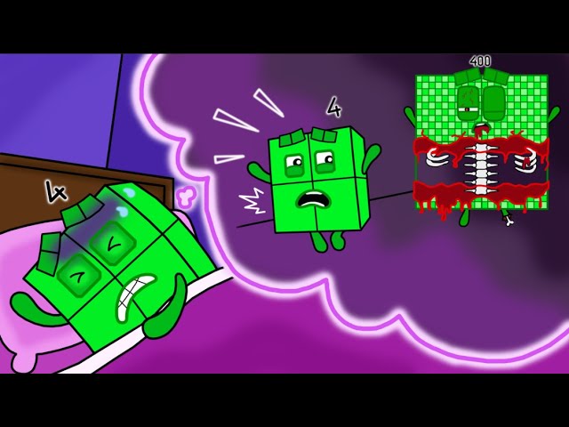 Run! Numberblocks 4 meets Alphabet Lore S on the jungle, Numberblocks  fanmade coloring story in 2023