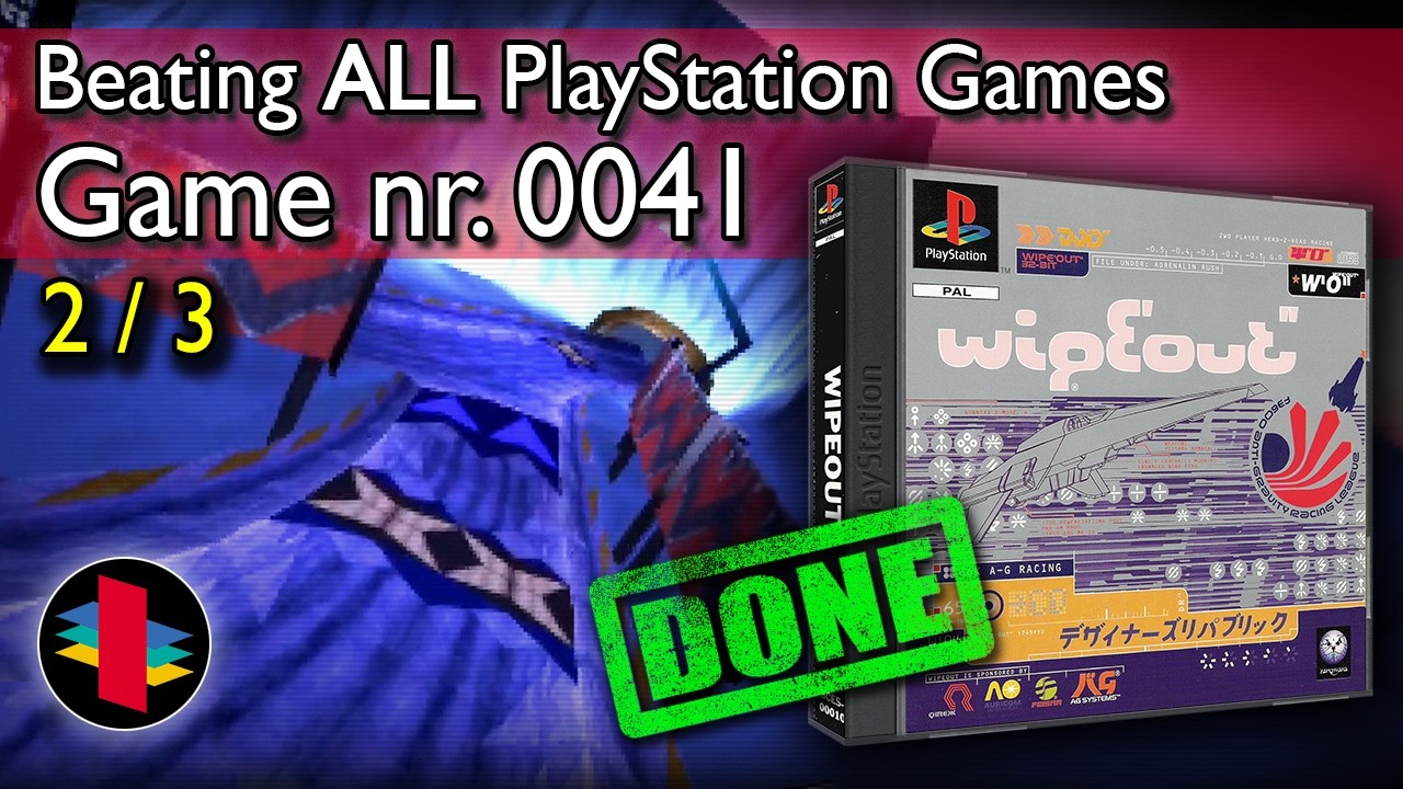 PS1 Challenge #0041 - WipEout (Part 2 of 3) [Commentary | Rapier