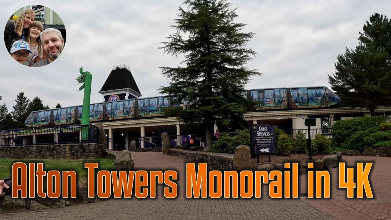 Alton Towers Monorail in 4K