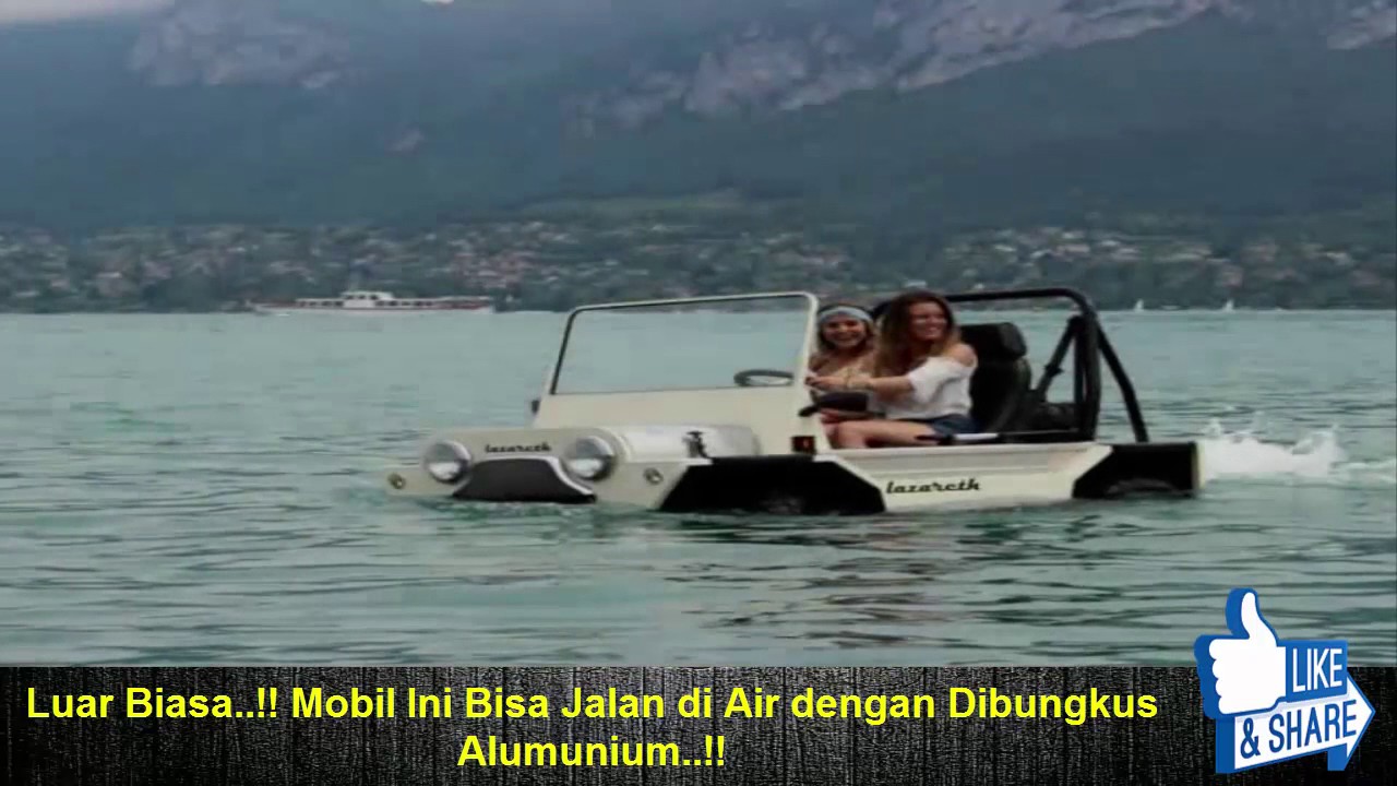 Luar Biasa Mobil Ini Bisa Jalan Di Air Dengan Dibungkus