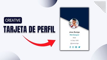 ✅ Crea una TARJETA de presentación con HTML y CSS 2023 | Fácil y Rápido