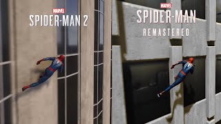 Spider-Man Mechanics Comparison | Marvel's Spider-Man 2 And Spider-man Remastered