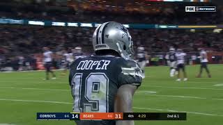 Dak Prescott connects with Amari cooper on touchdown pass Cowboys Vs Bears