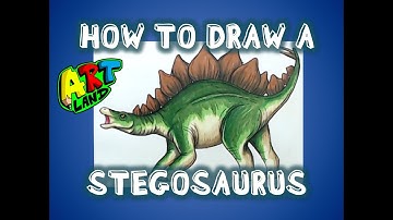 How to Draw a STEGOSAURUS!!!