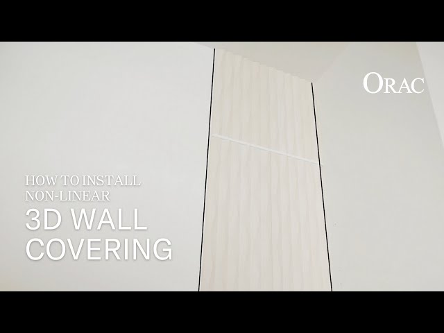 How to install non-linear 3D Wall Covering? - Orac Installation Guide