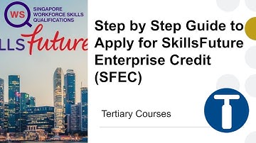 Step by Step Guide to Apply for SkillsFuture Enterprise Credit (SFEC)