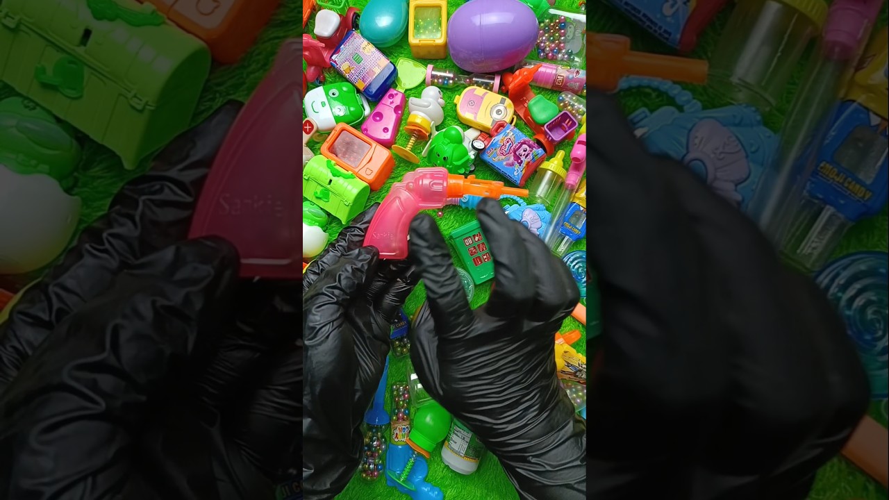 Asmr candy box spray gun and color balls