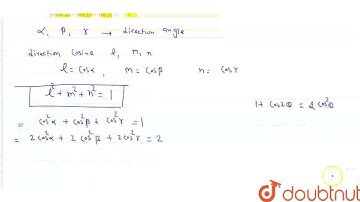 If alpha, beta , gamma  are direction-angles of a line, prove that (i) cos2alpha + cos 2 beta +c...