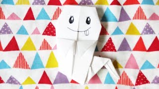 ハロウィン折り紙【おばけの折り方】Halloween Origami 【How to fold ghosts】