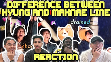 OUR FIRST TIME WATCHING THE DIFFERENCE BETWEEN THE BTS HYUNG AND MAKNAE LINE!